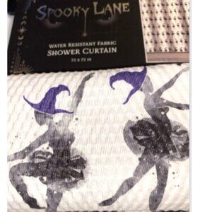 Halloween Ballerina with Witch Hat Shower Curtain Spooky Lane Oeko-Tex